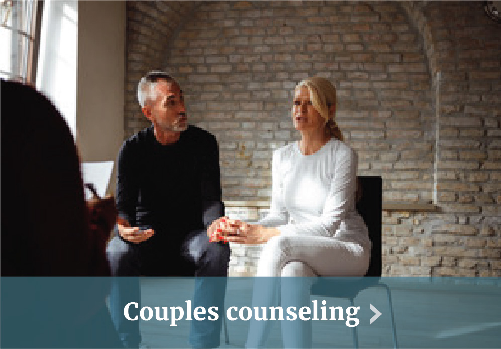 A couple getting counseling with Couples counseling callout